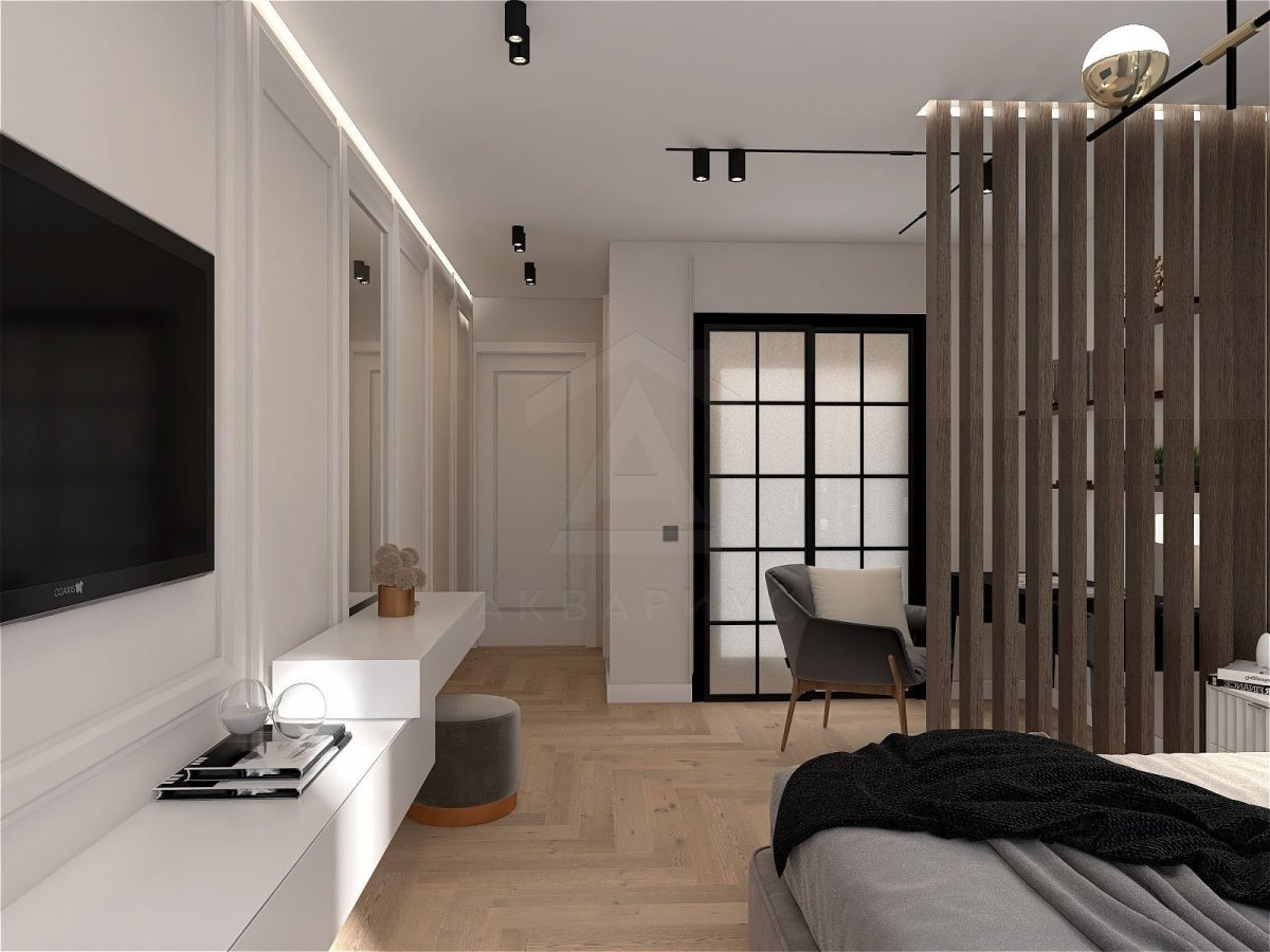 Дизайн двухкомнатной квартиры 80 м2. Спальня. Краснодар