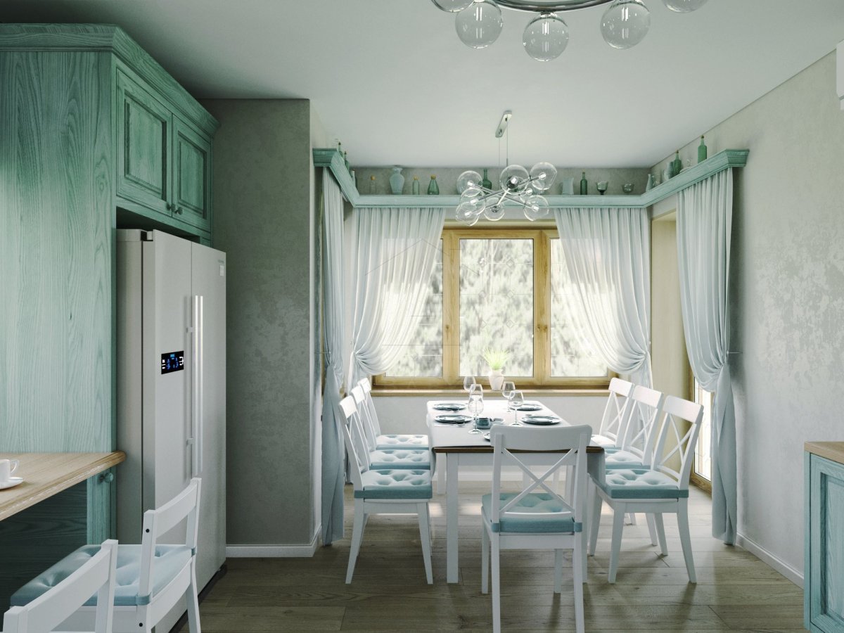 Дизайн частного дома 145 м2. Кухня. Краснодар